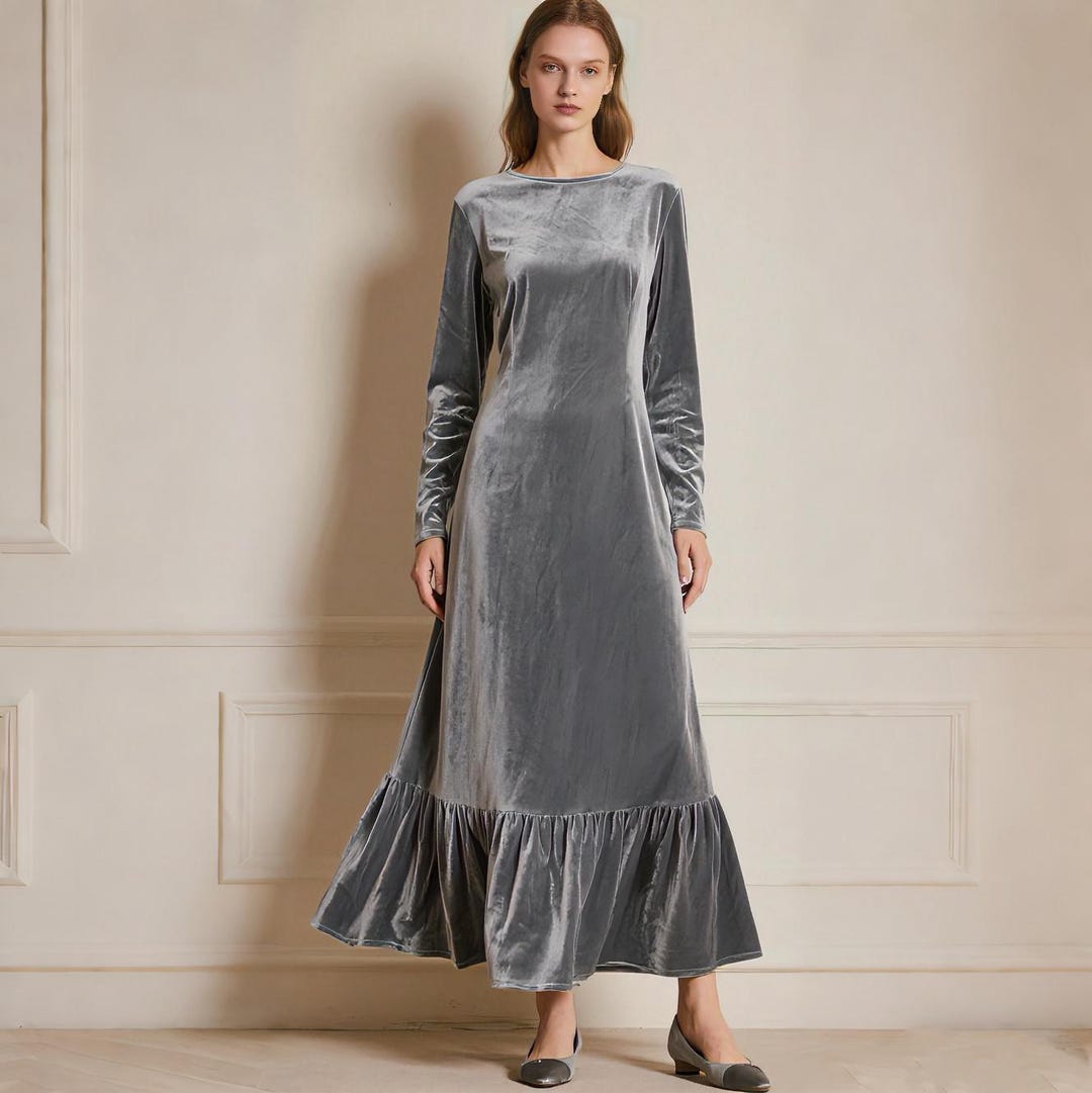 Grey Velvet Dress Top Velvet Grey Dress Factory Sale Silver Grey Long Wrap Bodycon Grey Velvet Dress Top Velvet Grey Dress Factory Sale Silver Grey Long Wrap Bodycon