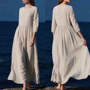 Boho Maxi 3/4 Sleeve Dresses - Etsy