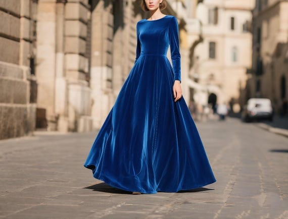 sachin and babi light blue dress Royal Blue Taffeta High Neck Beaded Halter Homecoming Dresses, MH312 main image 0