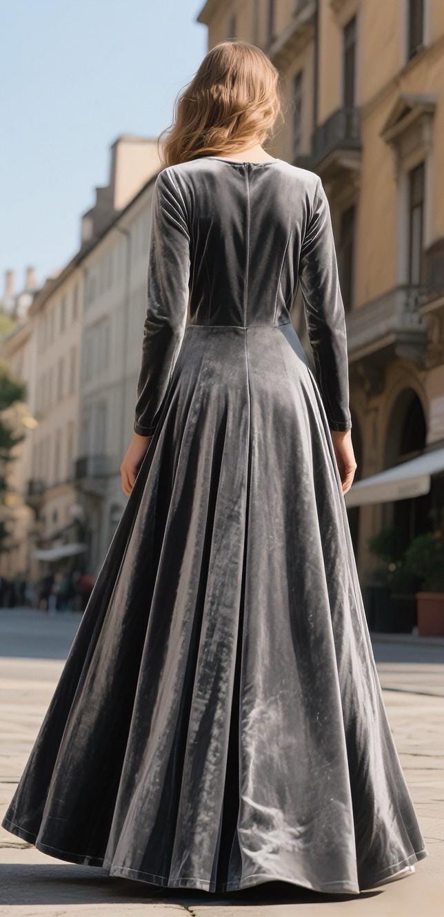 grey velvet maxi dress Wild Ting Velvet Maxi Dress - Grey/combo