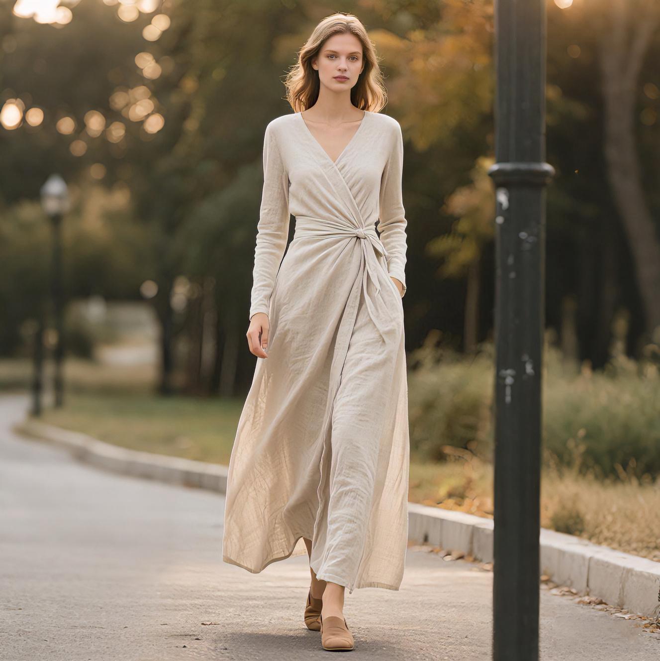 white dress with long sleeve OFF-WHITE LONG SLEEVES Melody Drop Waist Midi Brass Hardware Color:Rise Hips up to 115