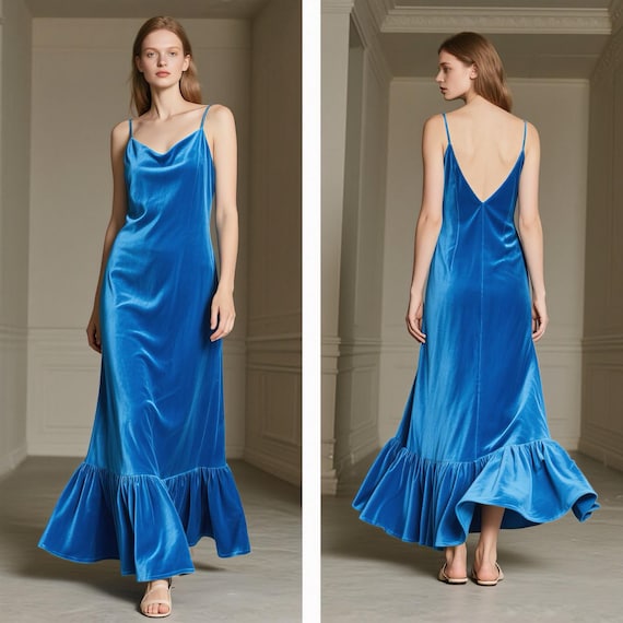 chinese dress ladies Petal and Pup Women's Ricki Velvet Maxi Dress main image 0