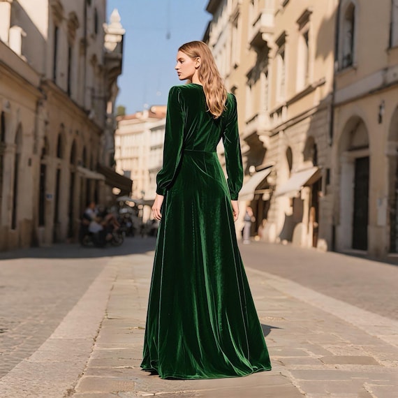 long fitted velvet dress Portia & Scarlett PS24507 Velvet Gown for Glamour – Mydressline main image 1