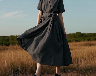 knee length dresses for ladies Funeral Dress in Black