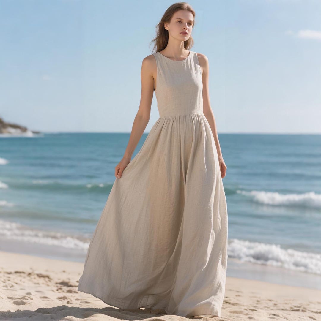 open back beach dress
