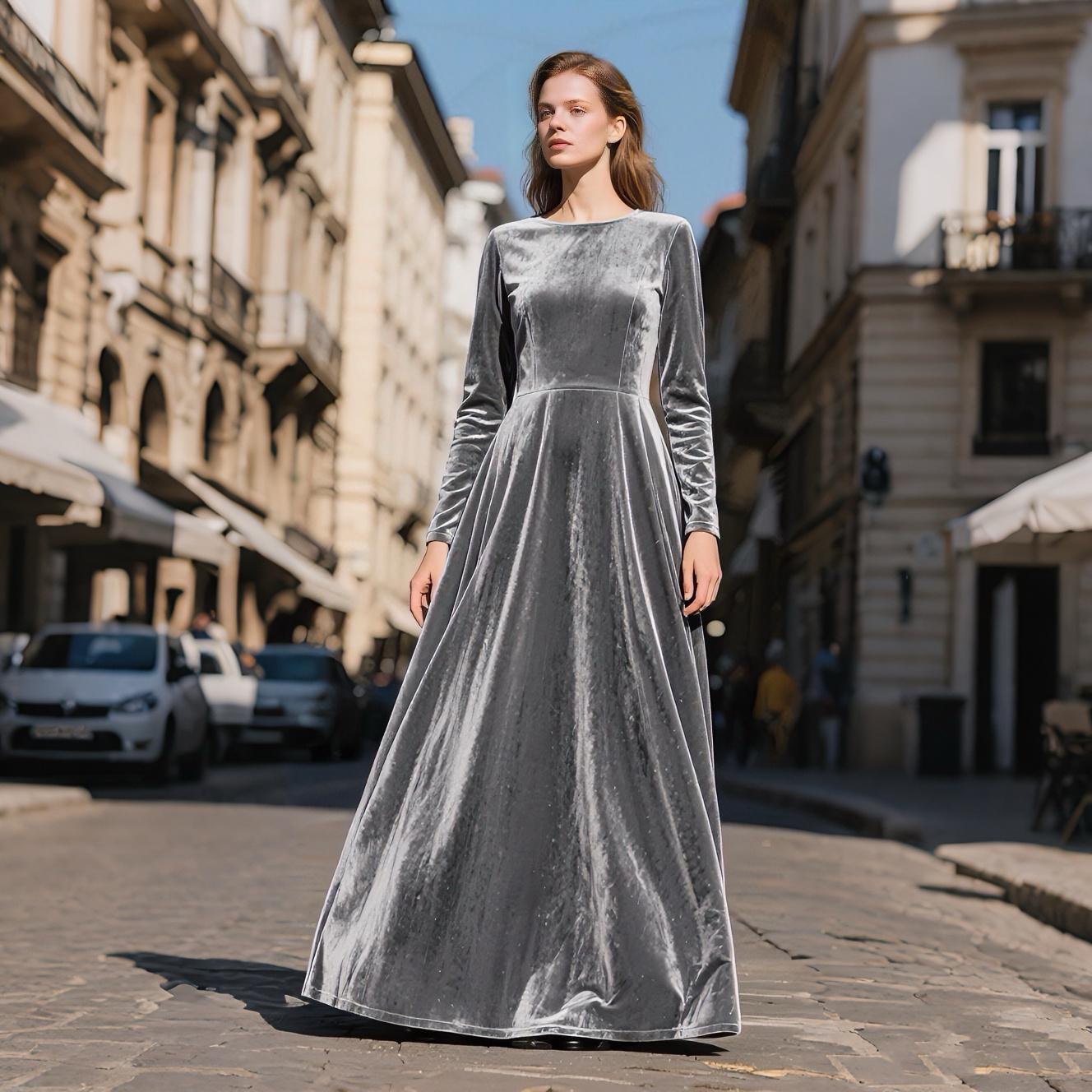 Velvet Dress Women Velvet Maxi Dress Silver Gray Formal Dress Vintage Dress Bridesmaid Dresses Party Dress Custom Dress Fall Winter Dress - Etsy UK Velvet Dress Women Velvet Maxi Dress Silver Gray Formal Dress Vintage Dress Bridesmaid Dresses Party Dress Custom Dress Fall Winter Dress - Etsy UK