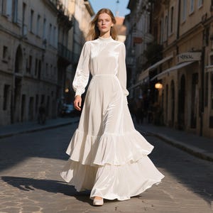 Velvet Long Sleeve Dress White - Etsy Velvet Long Sleeve Dress White - Etsy