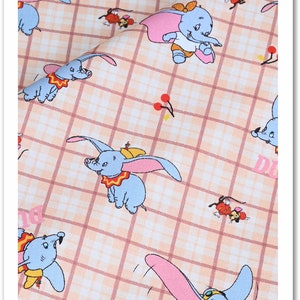 Dumbo Fabric Anime Cartoon Cotton Fabric By The Half Yard image 4