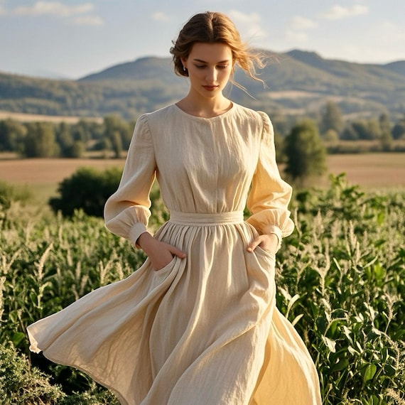 linen dress tall women Minimalist Long Dress, S / Light Blue Embrace the art of slow fashion with our Minimalist White Linen Maxi Dress Buy Women's Clothing Tall 100%