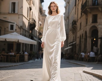 white velvet midi dress White Velvet Midi Dress Women| Elegant Long Sleeve Velvet Dress | Handmade Cream Velvet Winter Dress