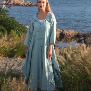 long linen dress with jacket Maya Linen Dress with Jacket