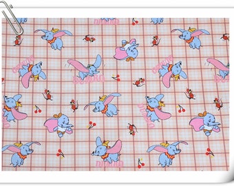 Dumbo Fabric Anime Cartoon Cotton Fabric By The Half Yard