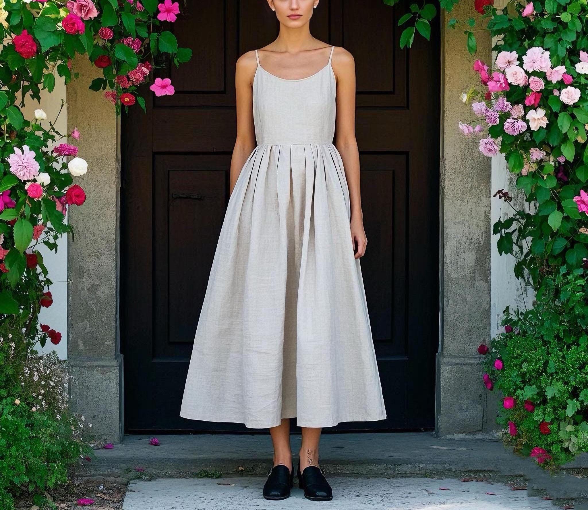 maxi dresses plus size near me Naira Pleated Maxi Dress