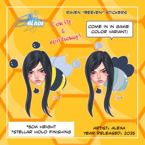 Raven "Beeven" Stellar Blade Cursed Aufkleber"