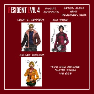 Resident Evil / Biohazard 4 Remake Artprints