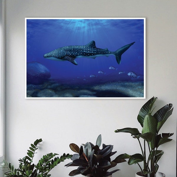 Whale Shark Illustration Digital Download