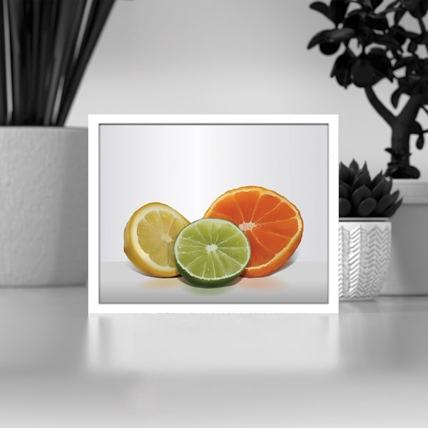 Digital Citrus Fruit Illustration