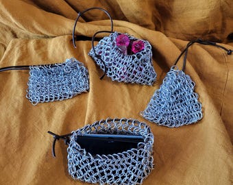 Small Chain Mail Bag - Aluminum 4-in-1 weave