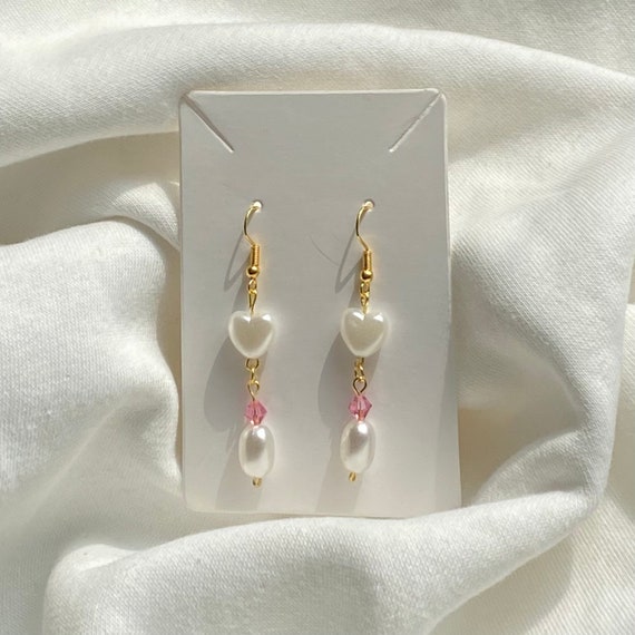 Vivienne Westwood Lynette Pearl Heart Earrings