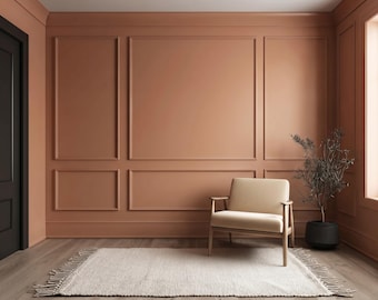 Pre-Cut Wall Molding Kit, Ready-to-Install Wainscoting & Accent Trim, Paintable DIY Panel Molding Set