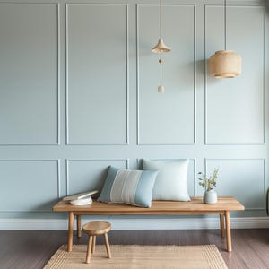 DIY Wainscot Wall Paneling Kit: Paintable Polystyrene, 3-Panel Design