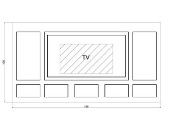 Custom Design Wall Moulding kit for Ms. R