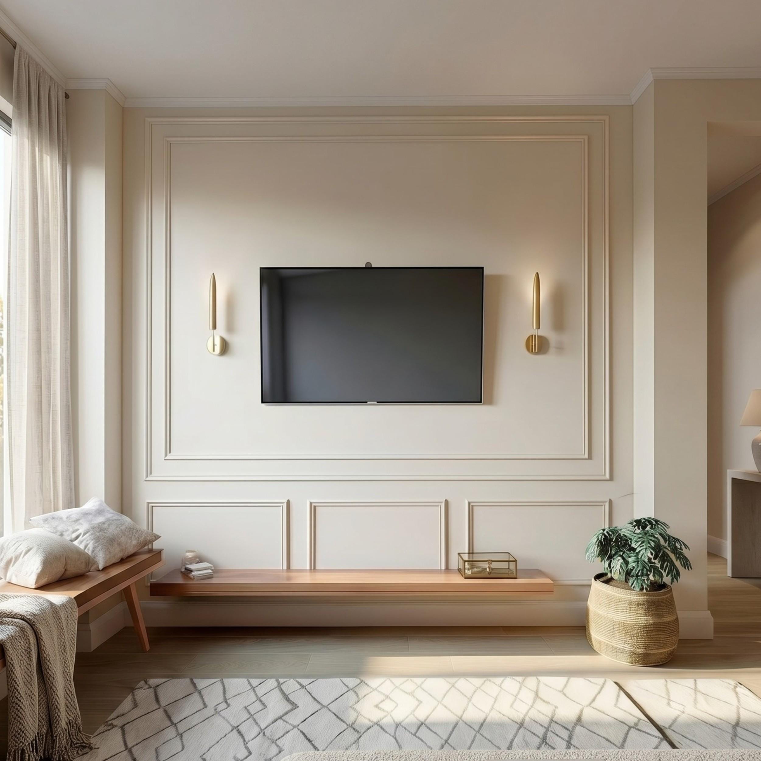 Pre-cut Wainscoting Kit, DIY Accent Wall Molding for Living Room ...