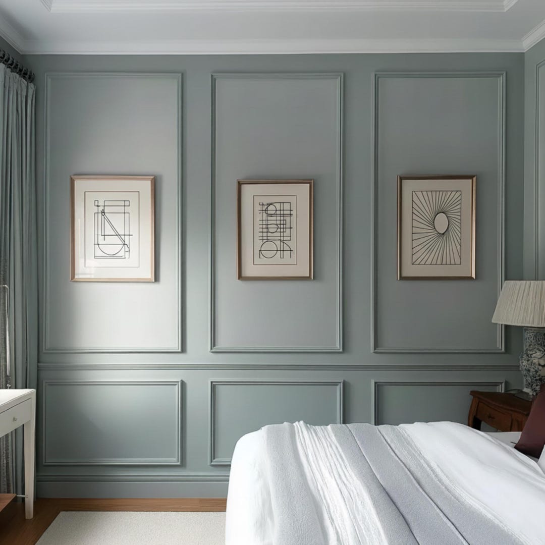 DIY Accent Wall Molding Kit: Easy-install Wainscoting Panels, Pre-cut ...