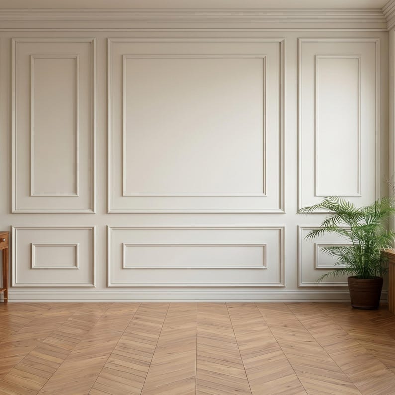 Wall Molding Kit double frames offset wainscoting ideas