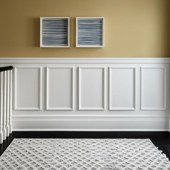 Half Wall Molding Kit , Wainscoting for Wall Decor & Home Improvement