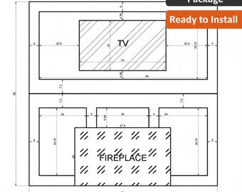 Easy Install Wainscoting Kit – Pre-Cut Wall Molding Panels, Paint-Ready DIY Accent Wall CUSTOM DESIGN
