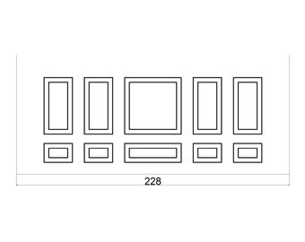 Custom Design Wall Moulding kit for Mr. E.
