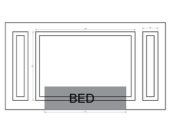 Custom Made Project made for O. - Wall Molding Wainscoting Panels Ready Cut Kit Accent Wall