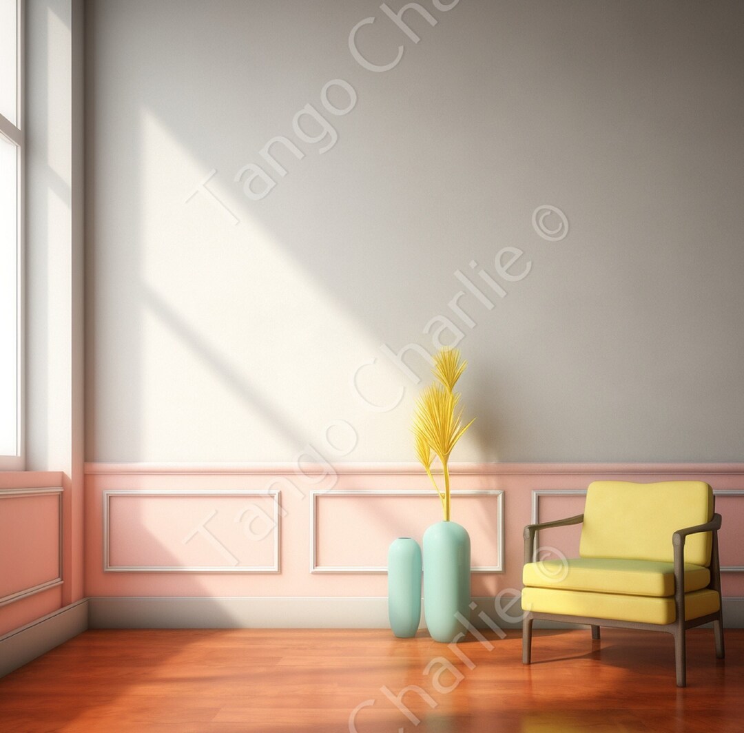 DIY Half Wall Molding Kit Primed Wainscoting Accent Wall Package Bespoke Panels Ready Cut Wall