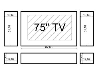 Custom Design for Ms. LtM. - Decorative Wall Molding ready kit , Wainscoting Wall Moulding set