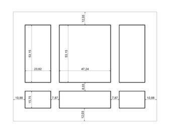 Custom Design for Ms R. - Decorative Wall Molding ready kit , Wainscoting Wall Moulding set