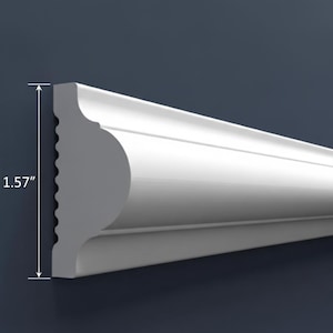 wall molding profile with a thickness of 1.57 inches