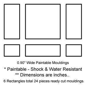 a drawing of a wall trim kit
