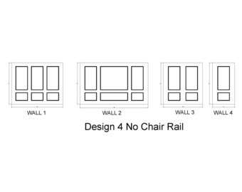 Custom Design Wall Moulding kit for Ms. K
