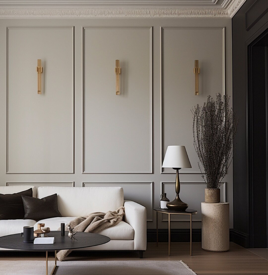 Accent Wall Kit Wainscoting Paneling Kit easyinstall Etsy