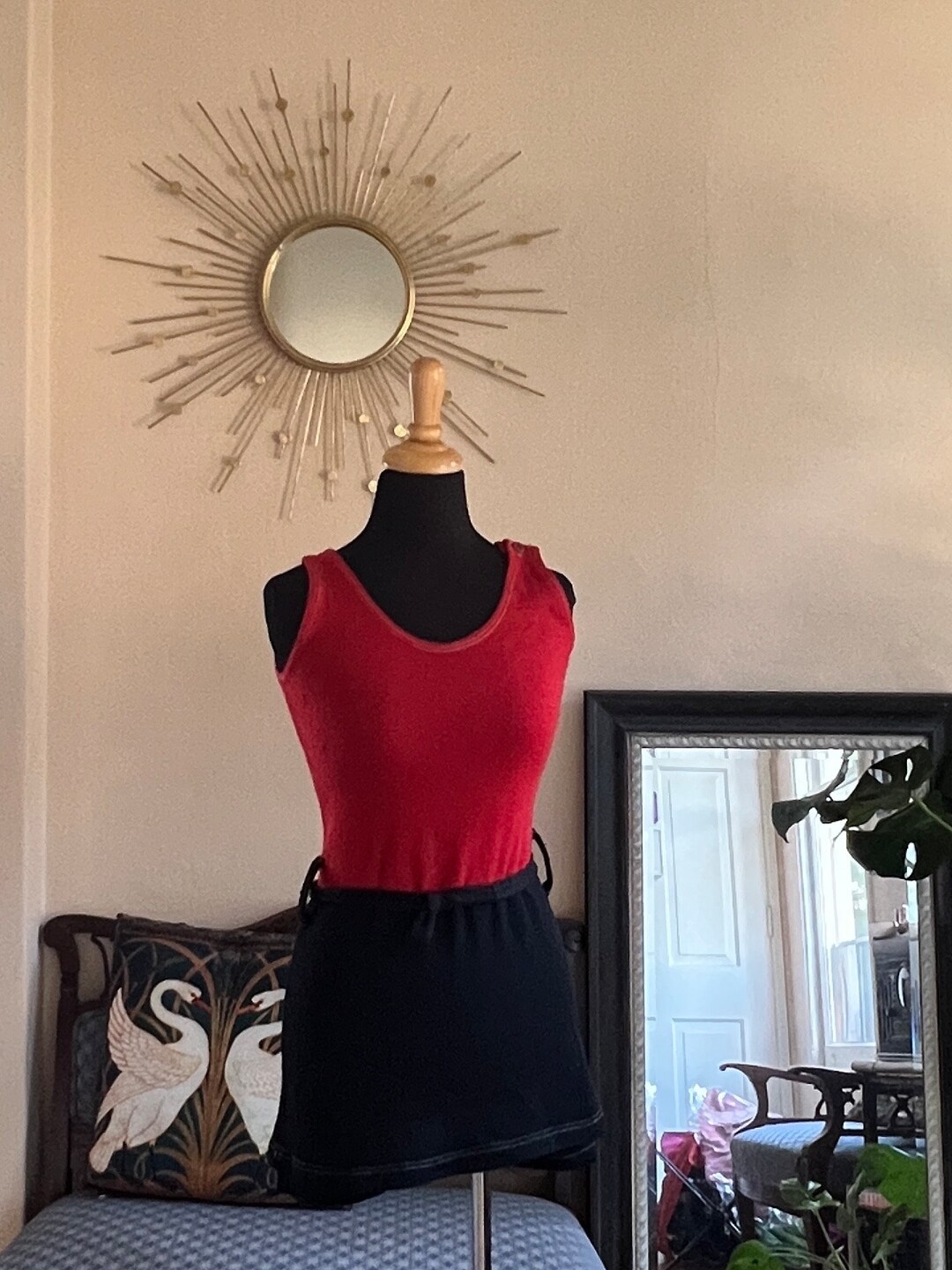 1920s Color Block Watersprite Wool Swimsuit - Etsy Australia
