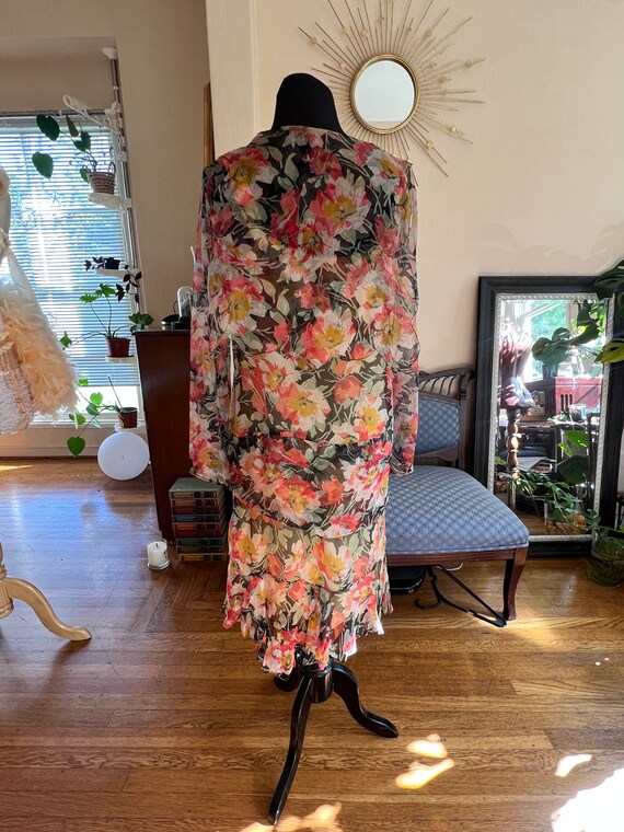 1920s | Silk Chiffon | Garden Party Dress - image 4