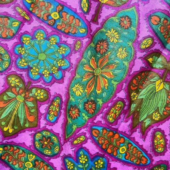 1960s | Psychedelic Floral | dress - image 6
