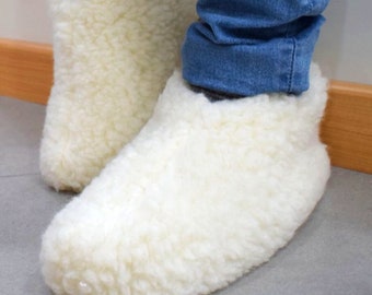 real sheep wool slippers