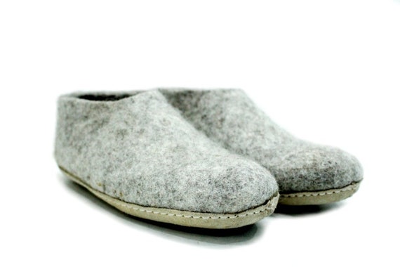 Merino Wool Felted Indoor Shoes Cozy and Warm Felt Shoes Women s
