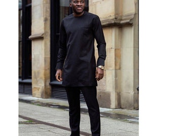 Afrikanischer Hochzeitsanzug, Trauzeugenanzug, Bräutigam Anzug, Dashiki-Hemd, Agbada, Herrenkaftan, Herrenbekleidung, Afrikanischer Herrenanzug, Herrenbekleidung