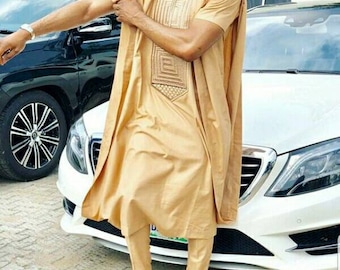 Agbada, Agbada für Männer, afrikanische Agbada, Robe Afrika, traditioneller Hochzeitsanzug, Senator tragen, Dashiki, Groomsmen Anzug, Bräutigam Anzug, Kaftan