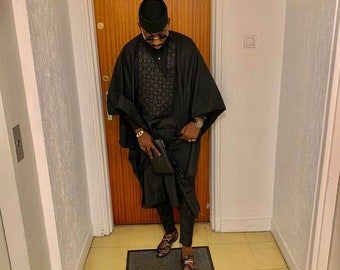 Agbada, Agbada for men, African Agbada, African wedding suit, traditional wedding suit, Groomsmen suit, Groom's suit, Dashiki shirt, Kaftan