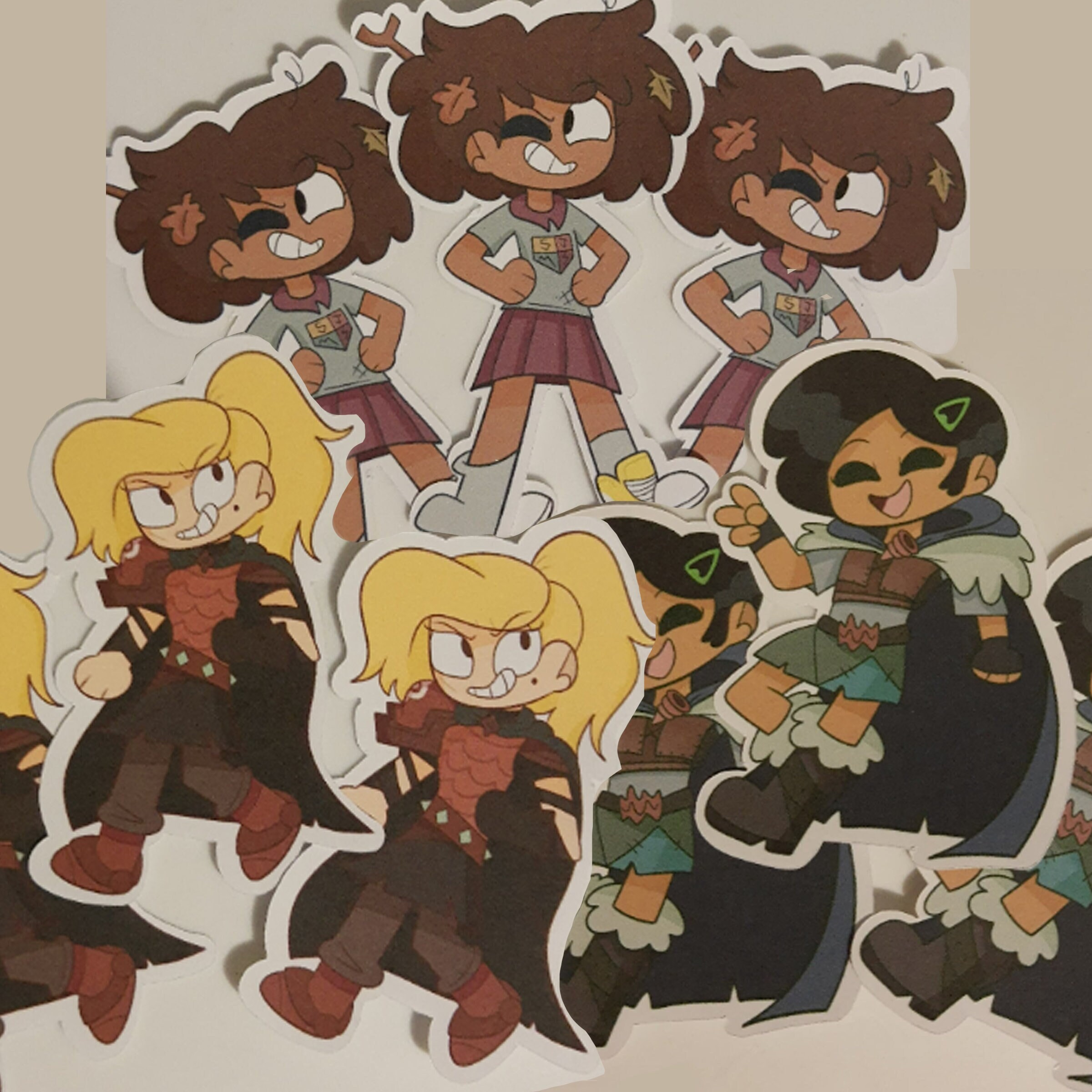 Amphibia Calamity Trio Matte Stickers - Etsy Australia