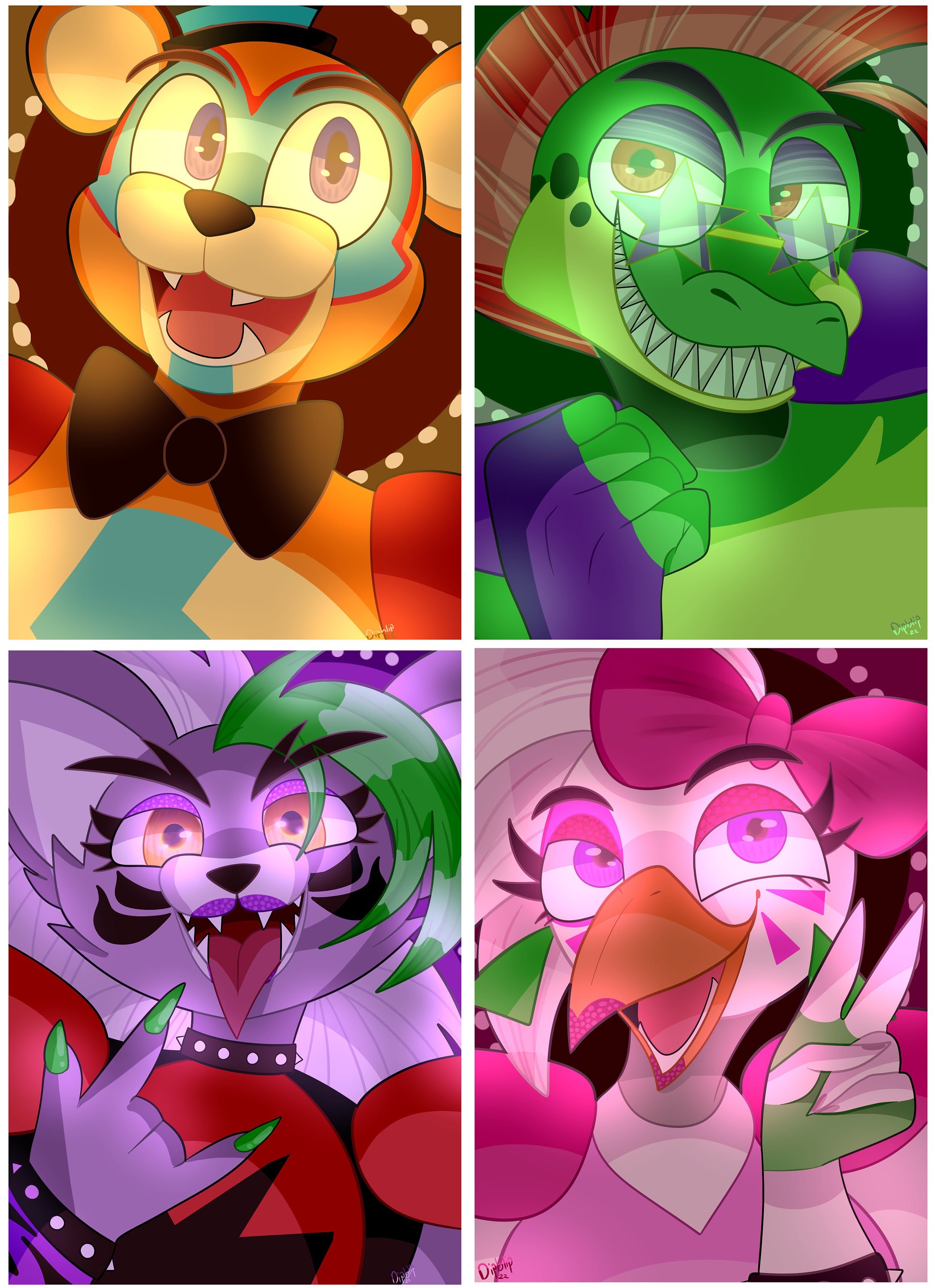 Todos los personajes animatrónicos de FNAF: Security Breach